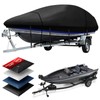 Heavy Duty Bass Boat Cover 900D, 21'2"-23' Marine Grade Waterproof