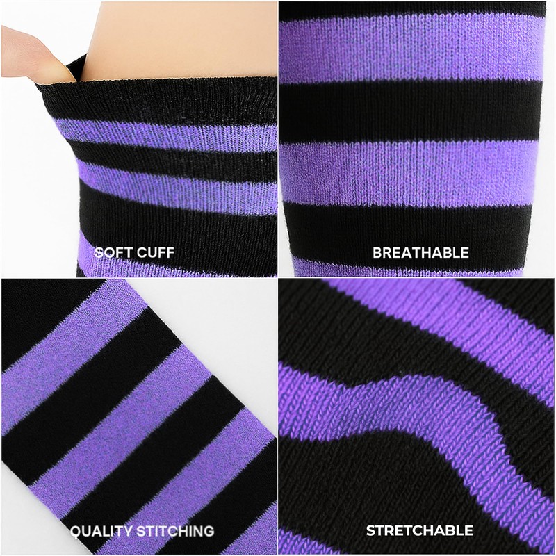 Crazy Chick® Stripe Over The Knee Socks Thigh High Girls