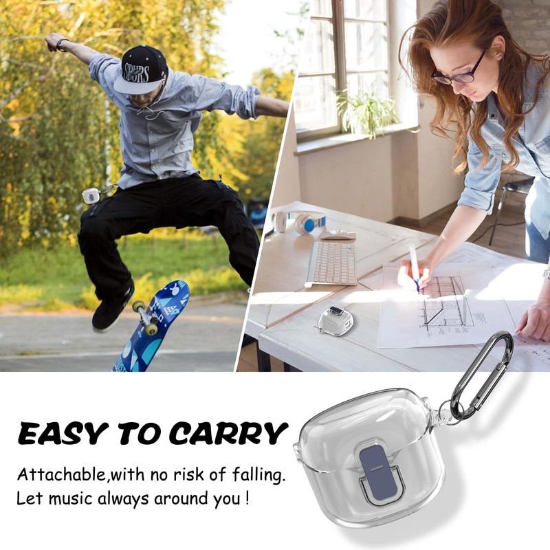 【Bloqueo anticaídas】 Compatible con JBL Tune Flex Funda de PC