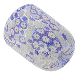 Glass Of Venice Murano Glass Tumbler - Blue Gold Millefiori