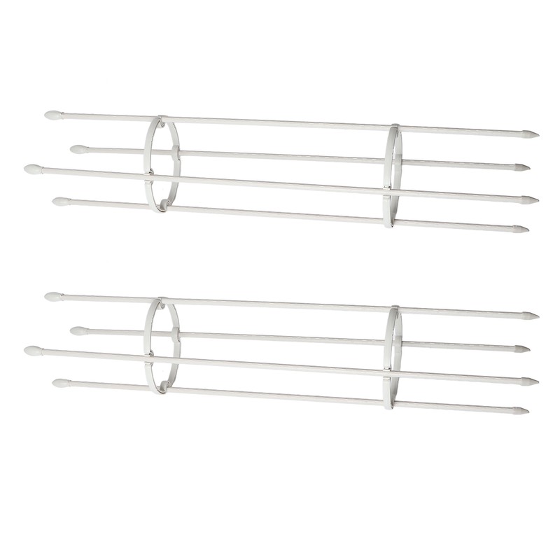 2 Sets Vines Climbing Support Balcony Outdoor Steel Pipe Plant