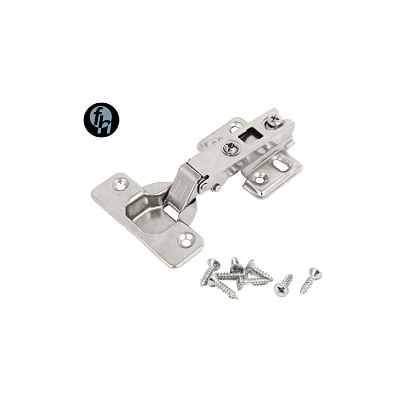 5 Pares Bisagra Bidimensional Recta 35mm Cobertura Completa 110 Grados