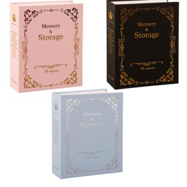 bath & bath Photo Album, Large Capacity, Stores 100 Pieces, Fits Large Size, 3 Color Set