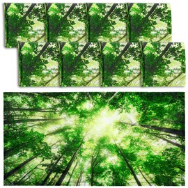 Patelai 8 Pack Fluorescent Light Covers for Classroom Ceiling 4 x 2 Feet Magnetic Light Covers Filter for Office School Drop Ceiling Supplies(Forest Style)