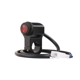 Motorcycle Headlight, Spotlight, Fog Light, Switch On/Off Switch, Waterproof, 12V 0.9 inches (22 mm), Steering Wheel Compatible