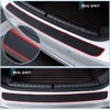 Car Rear Bumper Protector,SUV Car Bumper Protector Guard Rubber Black/Red