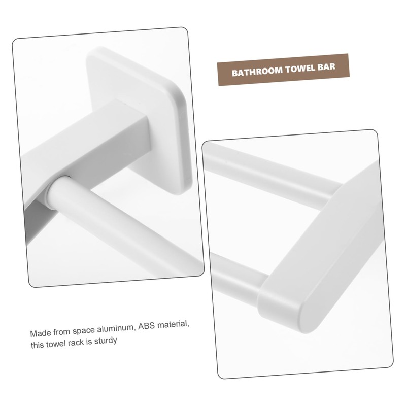 KONTONTY Wall Mounted No Drill Towel Rack Double Towel Bar