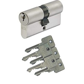 ABUS C73 C83 A93 Double Cylinder 35/40 mm with 5 Keys with Emergency and Danger Function and Drill Protection