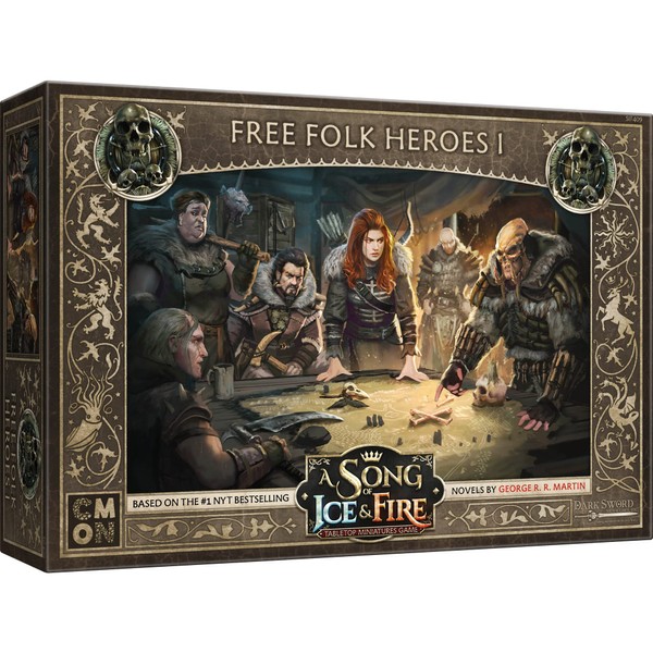 A Song of Ice and Fire Tabletop Miniatures Free Folk Heroes I Box Set - Unleash Legendary Might, Strategy Game for Adults, Ages 14+, 2+ Players, 45-60 Minute Playtime, Made by CMON