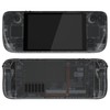 eXtremeRate Clear Slate Black Custom Faceplate Back Plate Shell for