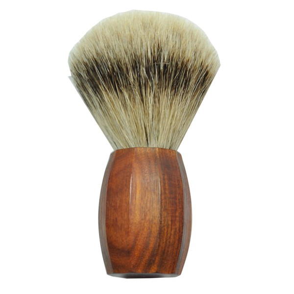 Gold 100 Percent silver-tipped, Badger Shaving Brush Rosewood Handle (1 Pack)