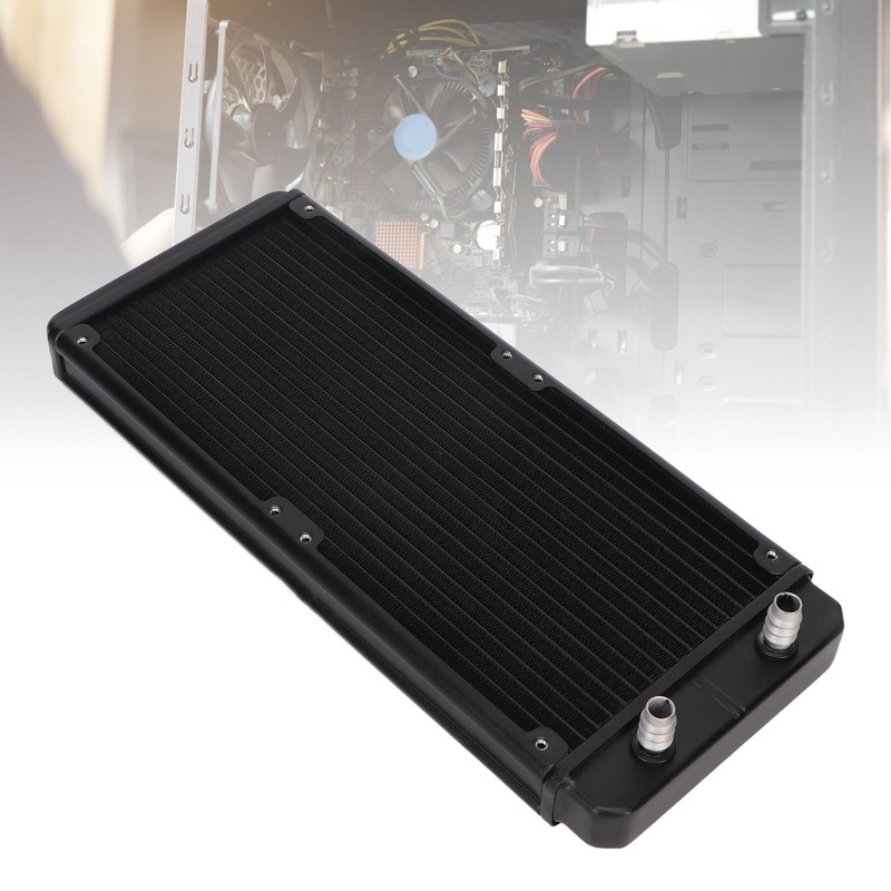 Water Cooling Radiator Frosted 18 Pipes Metal Heat Exchanger Radiator