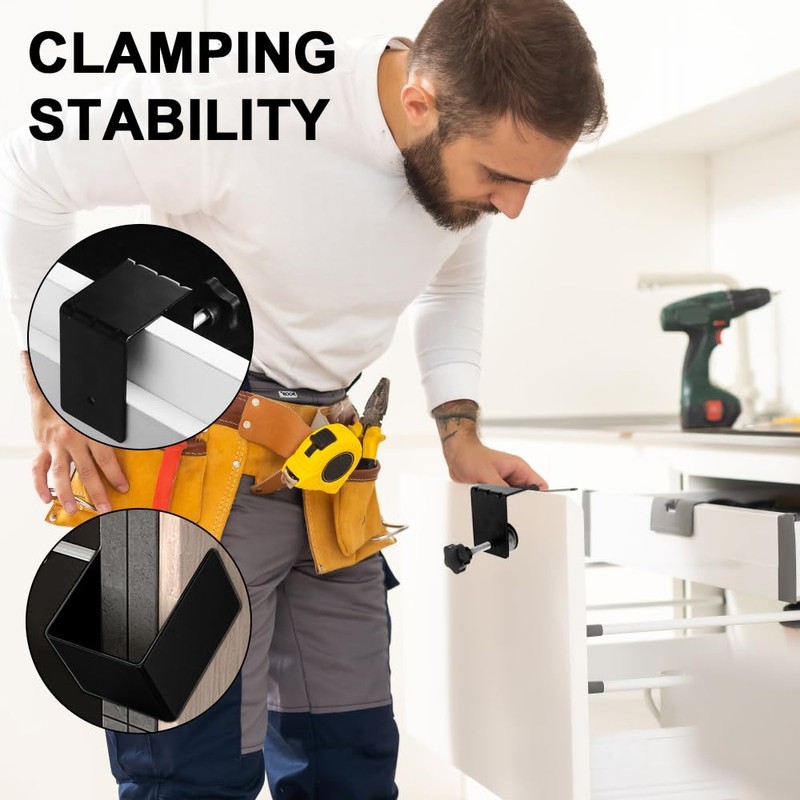 GmeDhc Pack of 4 Small Screw Clamps, Adjustable Table Clamp