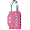 Combination Padlock, Diyife Heavy Duty 4 Digit Padlock Weatherproof Outdoor