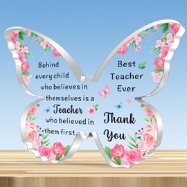JMIMO Teacher Gifts for Women Beautiful Butterfly Shape Appreciation Teacher Gifts Keepsake Best Teacher Gifts