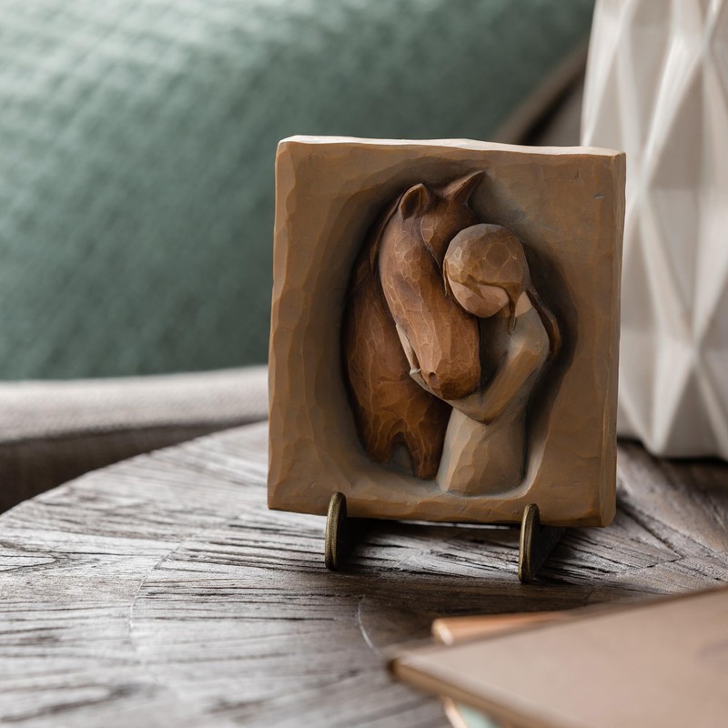 Willow Tree Quiet Strength Plaque with Stand plus Quiet Strength