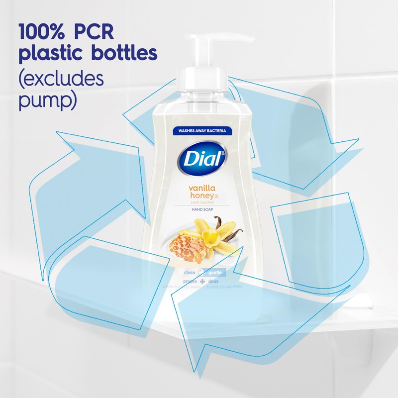 Dial Liquid Hand Soap, Vanilla Honey Scent, 52 Fl Oz