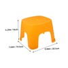 LIFKOME 2pcs Compact Plastic Foot Stool for Toilet Training Shower
