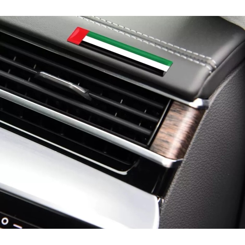 DIGIART INTERNATIONAL ITALY ITALIAN FLAG 3D EPOXY CAR EMBLEM SET