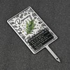 KADAX Signs for herbs, silver metal herb plugs, plant signs,