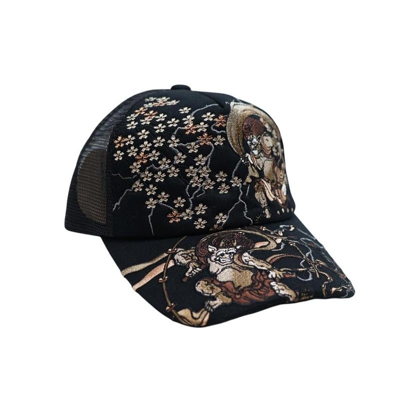 Karakura Tamashii 252854 Men's Japanese Pattern, Cap, Hat, Full Embroidery,