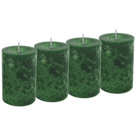 Unbekannt 4 Pillar Candles, Dark Green, Green, Advent Wreath, Christmas Table Decoration