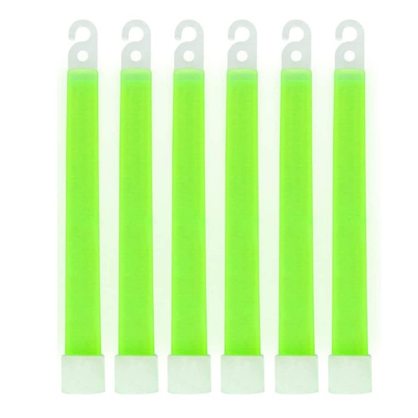 MediTac Green Glow Sticks, Premium Bright 6” Snap & Light