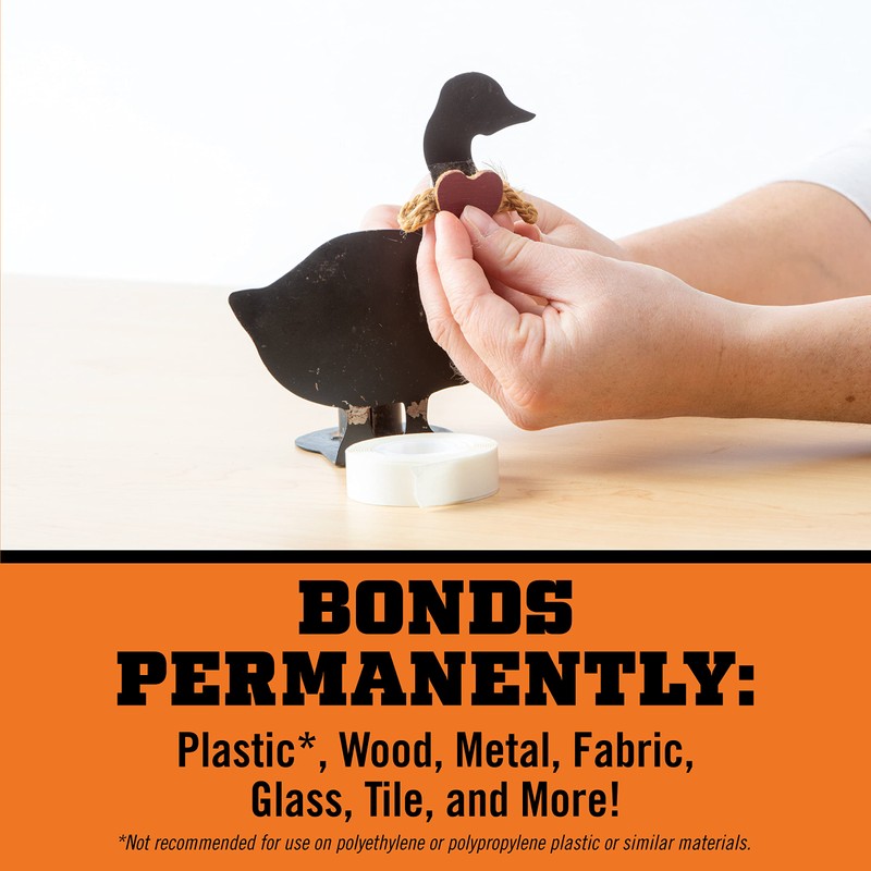 Gorilla Super Glue Tape, Multi-Purpose, Permanent, Double Sided, High Tack,