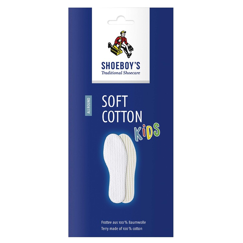 Shoeboy's Soft Cotton KIDS - Baumwoll-Einlegesohle für Barfußläufer - Größe