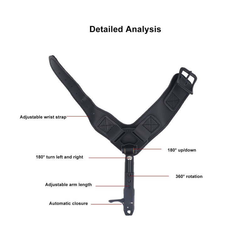 S2 Archery Compound Bow Release Aid 3 Levels Adjustable Wrist