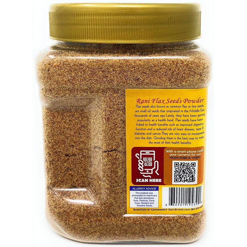 Rani Flax Seeds Powder (Alsi, Linum usitatissimum) 15.8oz (450g) PET
