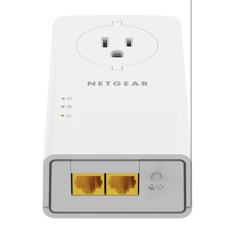 NETGEAR New! Netgear Powerline Adaptor kit, 2000 Mbps Wall Plug,