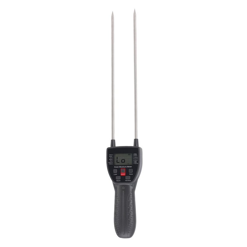 Grain Moisture Meter Tester Portable Digital with Voice Probe 300mm