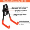 PiPaFox Garage Storage Double Hooks, Metal Wall Hooks Garage Storage