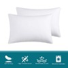 LOSAFEFE 100% Cotton Zippered Pillow Cases Standard Size Set of