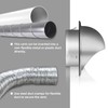 WeCooper 304 5-Inch Stainless Steel Air Vent 125mm, Round Bull