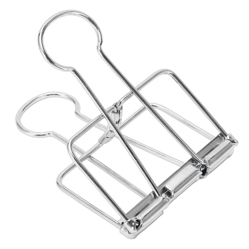 51mm 30pcs Binder Clips Strong Clamping Force Metal Hollow Tail