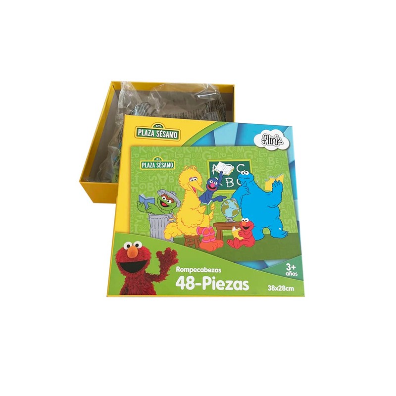 FLINK Rompecabezas Plaza Sesamo La Escuela 48 Piezas