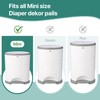 Diaper Pail Refills Compatible with DEKOR MINI, 30% Extra Thick,