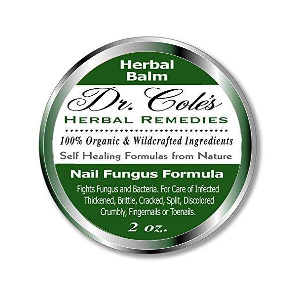 Dr. Cole’s Organic Nail Fungus Treatment – Extra Strength, Herbal, Anti-fungal Treatment for Finger nails & Toenails – Disinfects & Repairs Thick, Cracked, Flakey Nails – Safe for the Whole Family