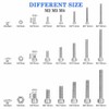 1080pcs Stainless Steel M2/M3/M4 Bolts Nuts Screws Hex Head Assorted