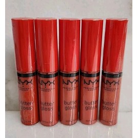 NYX Lot Of 5- NYX BLG37 Butter Gloss Lip Gloss BLG37 Orangesicle