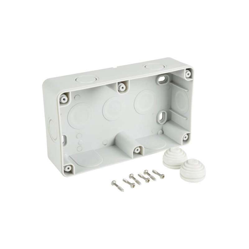 Mercury 429.918UK | Weatherproof Double Mains Outdoor Socket