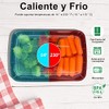 20P Contenedores para Alimentos Desechables, Recipientes para Comida Grande Compartimentos,