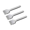 Leather Chisel Set 3 Pieces 6 Prong Steel Leather Craft