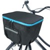 Two-tier Front Basket Cover for Bicycle, Waterproof MY-165 (Printed Black)