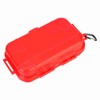 Outdoor Survival Shockproof Waterproof Storage Case Airtight Carry Box Container(Red)