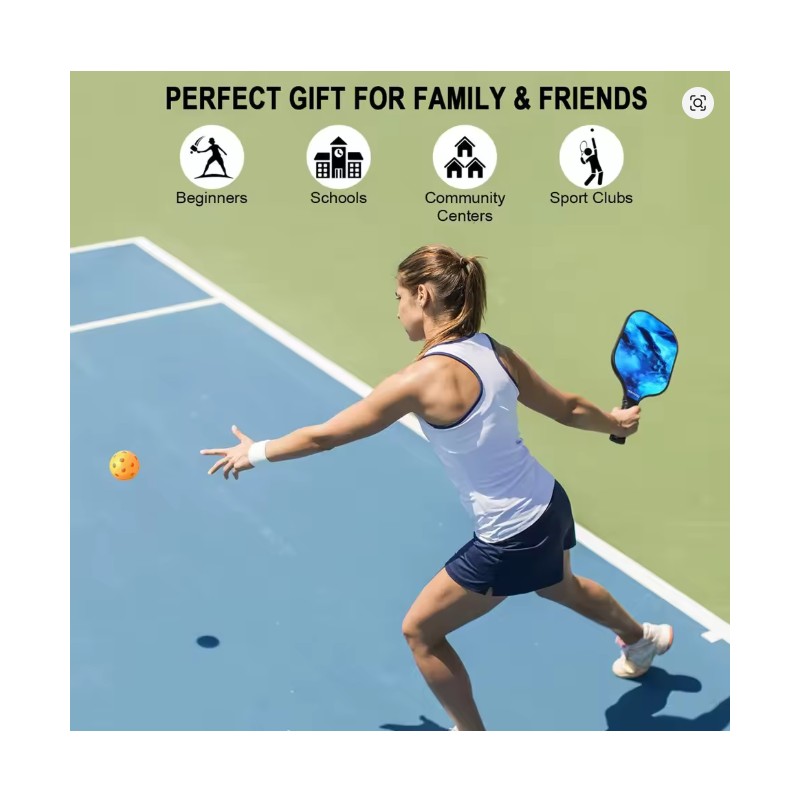 Toolzia Pickleball Paddle - Lightweight Fiberglass Paddle