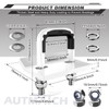 AUTMATCH Hitch Tightener Anti-Rattle Clamp, Heavy Duty Hitch Stabilizer for