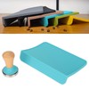 2Pcs Tamping Mat Silicone Coffee Pad with Beech Handle Tamper